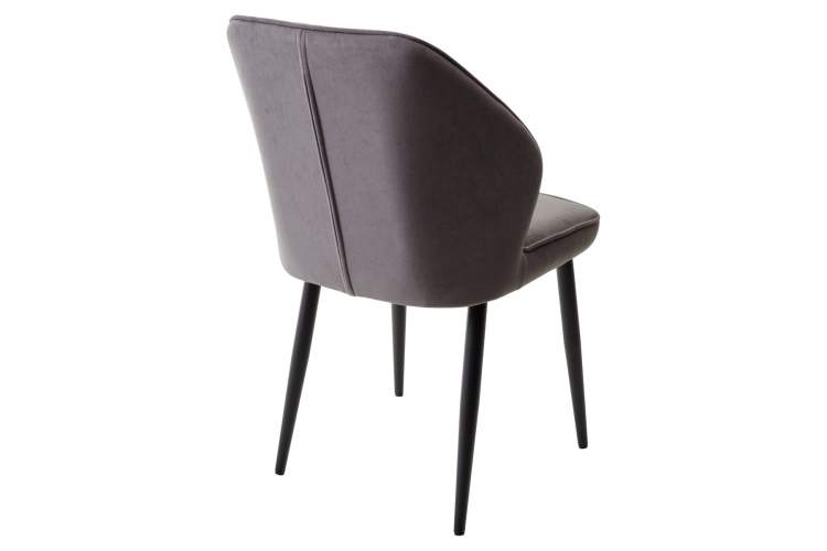 Стул VENA, цвет B28 Темно-серый, велюр / черный каркас М-City-5