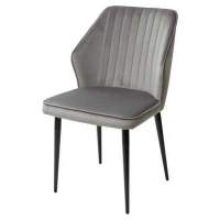 Стул SEATTLE-V СВЕТЛО-СЕРЫЙ #26, велюр / черный каркас М-City Стул SEATTLE-V СВЕТЛО-СЕРЫЙ #26, велюр / черный каркас М-City