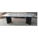 Стол АДАЖИО 240 (320) см MINERAL STONE NATURAL, керамика / Черный каркас М-City