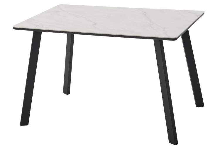 Стол ТИК ТАК 120 PANDORA LIGHT, керамика / Черный каркас М-City