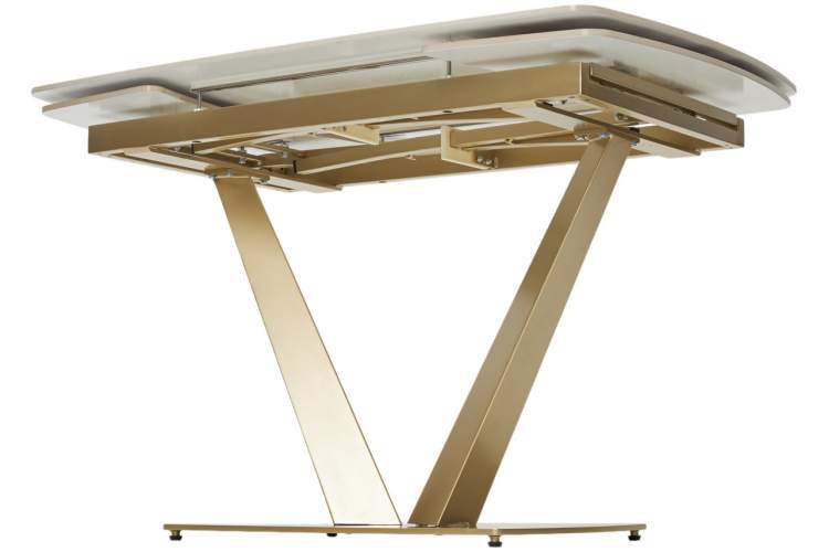 Стол ALATRI 120 GLOSS LUXURY PANDORA SOLID CERAMIC / шампань, ®DISAUR-7