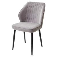 Стул VENA, цвет B22 Серый, велюр/ черный каркас М-City Стул VENA, цвет B22 Серый, велюр/ черный каркас М-City