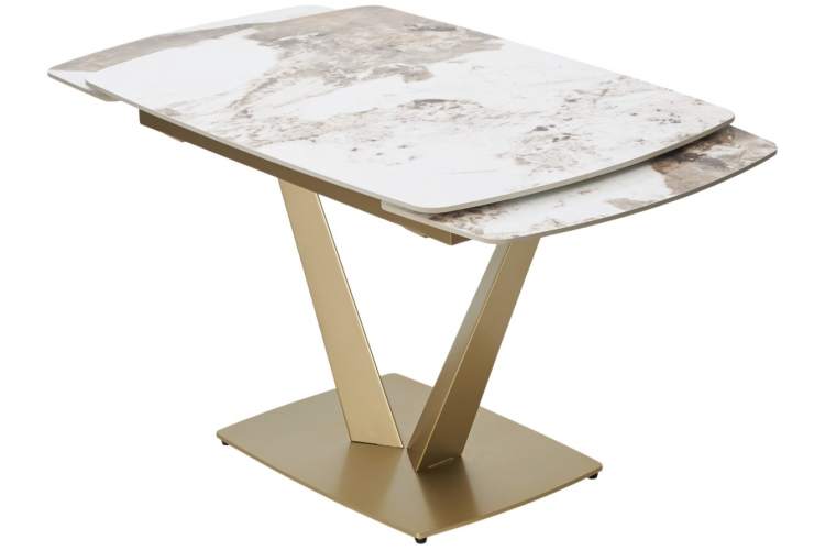Стол ALATRI 120 GLOSS LUXURY PANDORA SOLID CERAMIC / шампань, ®DISAUR-8