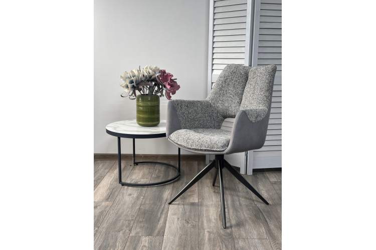 Стул DAVEN 360 град. поворот. RIELY-450 / G1038-04 Серый /Темно-серый, ®DISAUR