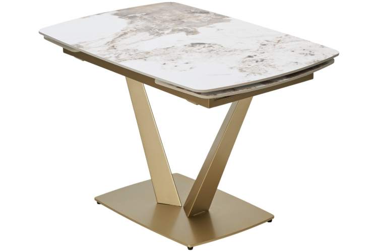 Стол ALATRI 120 GLOSS LUXURY PANDORA SOLID CERAMIC / шампань, ®DISAUR-4