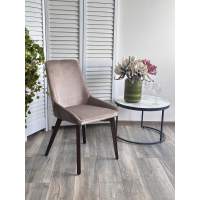 Стул Стул CRISTIAN Future-009 латте, велюр / орех, ®DISAUR Стул Стул CRISTIAN Future-009 латте, велюр / орех, ®DISAUR