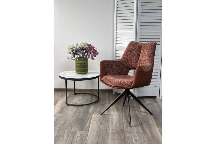 Стул DAVEN 360 град. поворот. RIELY-501 / G1038-18 Коричневый /Темно-серый, ®DISAUR