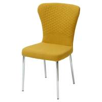 Стул SKY YELLOW/CHROME желтый, ткань М-City Стул SKY YELLOW/CHROME желтый, ткань М-City