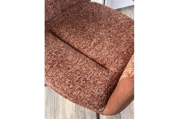 Стул DAVEN 360 град. поворот. RIELY-501 / G1038-18 Коричневый /Темно-серый, ®DISAUR-2