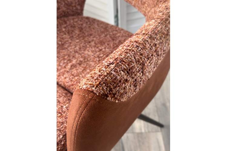 Стул DAVEN 360 град. поворот. RIELY-501 / G1038-18 Коричневый /Темно-серый, ®DISAUR-3