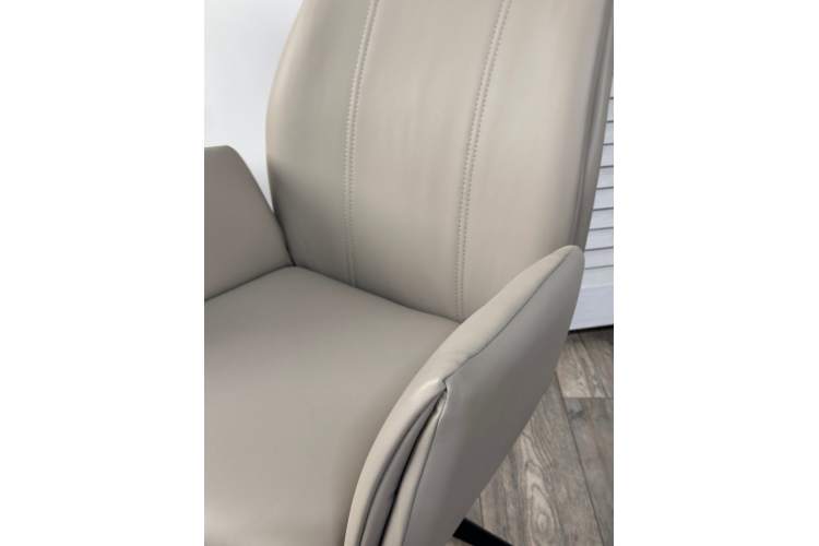 Стул YOZEF 360 град. поворот. HF017-09 Латте, экокожа / Черный, ®DISAUR-2