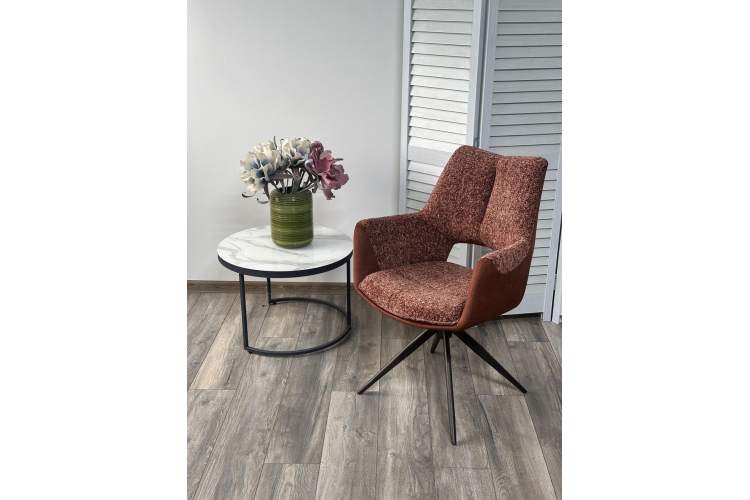 Стул DAVEN 360 град. поворот. RIELY-501 / G1038-18 Коричневый /Темно-серый, ®DISAUR-1