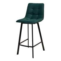 Стул Полубарный стул CHILLI-QB SQUARE зеленый #19, велюр/ черный каркас (H=66cm) М-City Стул Полубарный стул CHILLI-QB SQUARE зеленый #19, велюр/ черный каркас (H=66cm) М-City