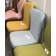 Стул SKY YELLOW/CHROME желтый, ткань М-City