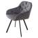 Стул GALE 360 град. поворот. BLUVEL-14 GREY, велюр/ черный каркас, М-City