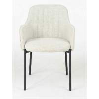 Стул WILSON Daly-02 светло-бежевый, ткань / черный каркас, ®DISAUR Стул WILSON Daly-02 светло-бежевый, ткань / черный каркас, ®DISAUR