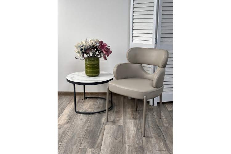 Стул VALTER HF017-09 Латте, экокожа / Латте каркас, ®DISAUR