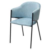 Стул ДИЛЛ, цвет RAIN 7 бриз, велюр / черный каркас М-City Стул ДИЛЛ, цвет RAIN 7 бриз, велюр / черный каркас М-City