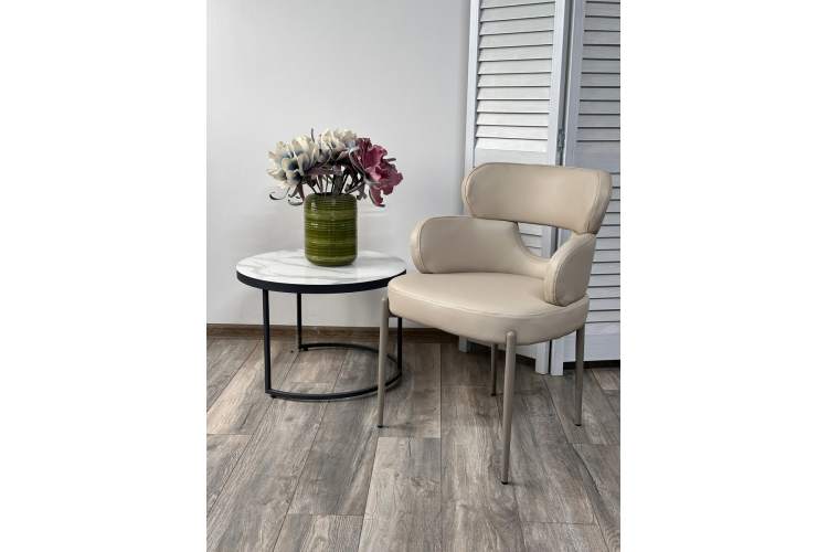 Стул VALTER HF017-02 Бежевый, экокожа / Латте каркас, ®DISAUR