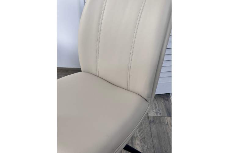 Стул YOHAN 360 град. поворот. HF017-02 Бежевый, экокожа / Черный, ®DISAUR-2