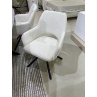 Стул NURI 180 град. поворот. 3018-09 терракотовый, шенилл/ черный каркас, ®DISAUR Стул NURI 180 град. поворот. 3018-09 терракотовый, шенилл/ черный каркас, ®DISAUR