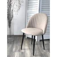 Стул БАРИ Marseille-13 Латте, велюр / черный каркас M-City