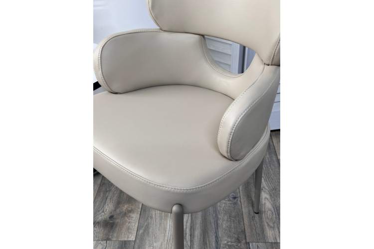 Стул VALTER HF017-02 Бежевый, экокожа / Латте каркас, ®DISAUR-2