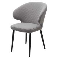 Стул ХИЛТОН, цвет B22 Серый, велюр / черный каркас М-City Стул ХИЛТОН, цвет B22 Серый, велюр / черный каркас М-City