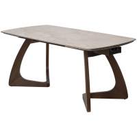 Стол DAKAR 180 GLOSS AMBER JADE SOLID CERAMIC / Орех, ®DISAUR