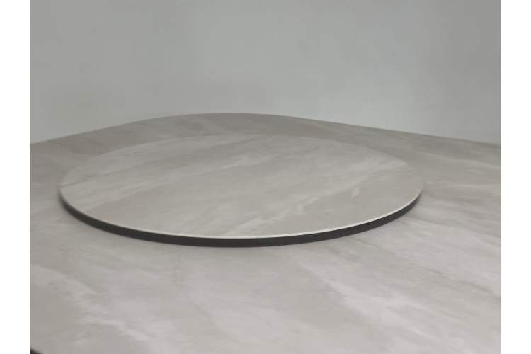 Стол RUBEN 132 TL-109 Серый мрамор, испанская керамика, стекло / Латте, ®DISAUR-4