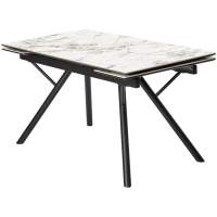 Стол ЛИБЕРТИ 180 Cold Jade, керамика / Черный каркас М-City