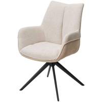 Стул PONTUS 360 град. поворот. KN01-05 Бежевый/ BZ1046-11 Бежевый/ Черный, ®DISAUR Стул PONTUS 360 град. поворот. KN01-05 Бежевый/ BZ1046-11 Бежевый/ Черный, ®DISAUR