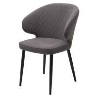 Стул ХИЛТОН, цвет B28 Темно-серый, велюр / черный каркас М-City Стул ХИЛТОН, цвет B28 Темно-серый, велюр / черный каркас М-City