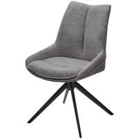 Стул OSKAR 360 град. поворот. KN01-03 Серый/ BZ1046-02 Темно-серый/ Черный, ®DISAUR Стул OSKAR 360 град. поворот. KN01-03 Серый/ BZ1046-02 Темно-серый/ Черный, ®DISAUR