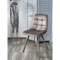 Стул CHILLI SQUARE G062-13 кварцевый, велюр/ латте каркас М-City стул на металлическом каркасе