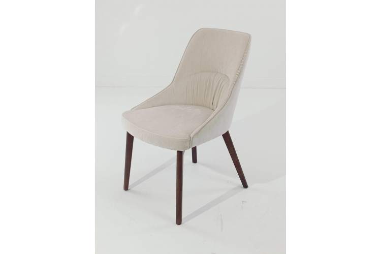 Стул ABI BOSTON-102 латте, ткань / орех, ®DISAUR