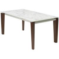 Стол ESMIR 160 MATTE ARABESCATO SOLID CERAMIC/ орех, ®DISAUR