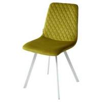 Стул Стул DAIQUIRI BLUVEL-75 OLIVA / белый каркас, велюр М-City Стул Стул DAIQUIRI BLUVEL-75 OLIVA / белый каркас, велюр М-City