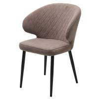 Стул ХИЛТОН, цвет B5 Капучино, велюр / черный каркас М-City Стул ХИЛТОН, цвет B5 Капучино, велюр / черный каркас М-City