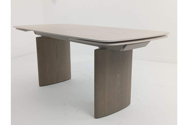 Стол CALVIN 180 MATTE ROME TRAVERTINE SOLID CERAMIC / Серый дуб, ®DISAUR-4