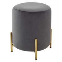 Пуф для гостиной RICE BLUVEL-14 GREY / GOLD М-City