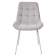 Стул ХОФМАН, цвет H-09 Светло-серый, велюр / белый каркас М-City