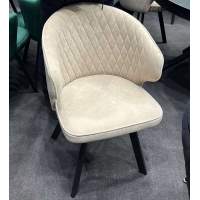 Стул SKAT 360 град. поворот. B28 Темно-серый, велюр / черный каркас, М-City