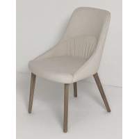 Стул ABI MOHAIR-103 светлый латте, ткань / Серый дуб, ®DISAUR