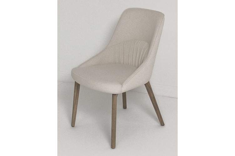 Стул ABI MOHAIR-103 светлый латте, ткань / Серый дуб, ®DISAUR