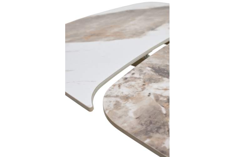 Стол MATIAS 180 GLOSS LUXURY PANDORA SOLID CERAMIC / шампань, ®DISAUR-9