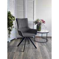 Стул GALAXY, 360 град. поворот. B28 Темно-серый, велюр / черный каркас, М-City Стул GALAXY, 360 град. поворот. B28 Темно-серый, велюр / черный каркас, М-City