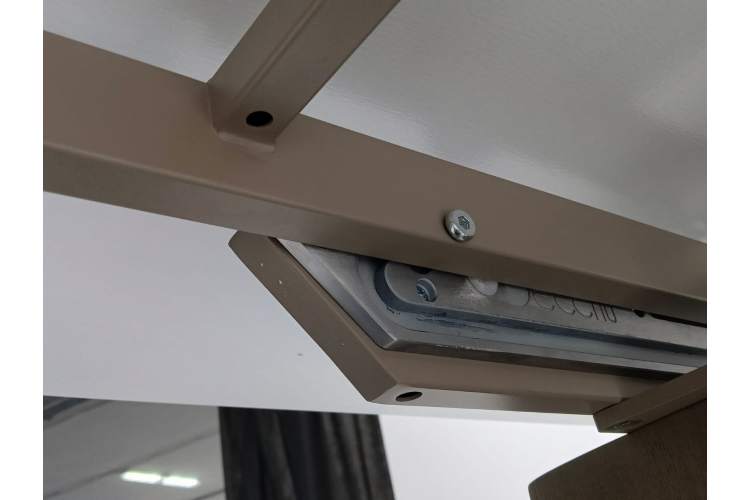 Стол CALVIN 180 MATTE ROME TRAVERTINE SOLID CERAMIC / Серый дуб, ®DISAUR-5