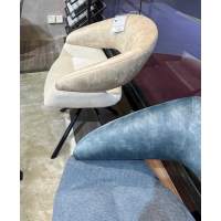 Стул EMBER 360 град. поворот. 7525-180 Серый, велюр/ ENJOY-451 Серый, ткань/ Черный, ®DISAUR