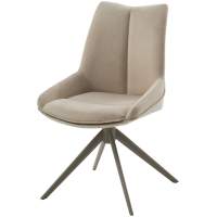 Стул OSKAR 360 град. поворот. RIELY-111 / PRESENT-120 Кремовый / Латте каркас, ®DISAUR Стул OSKAR 360 град. поворот. RIELY-111 / PRESENT-120 Кремовый / Латте каркас, ®DISAUR